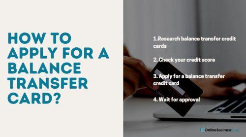 How to Apply for a Balance Transfer Card