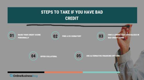 Steps to Take If You Have Bad Credit
