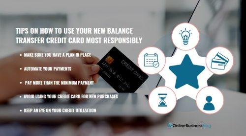 Tips on How to Use Your New Balance Transfer Credit Card Most Responsibly