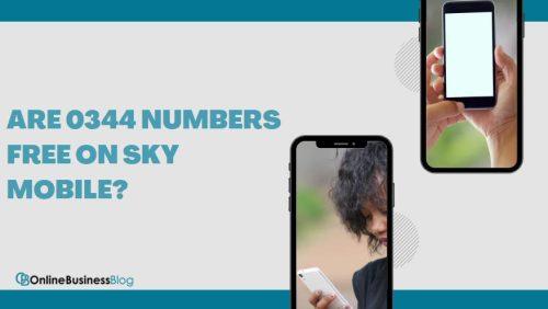 Are 0344 numbers free on Sky Mobile