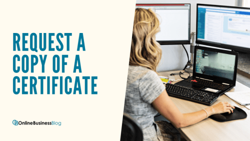 Request a Copy of a Certificate