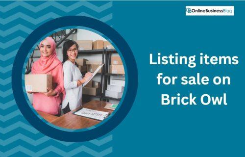 Listing items for sale on Brick Owl