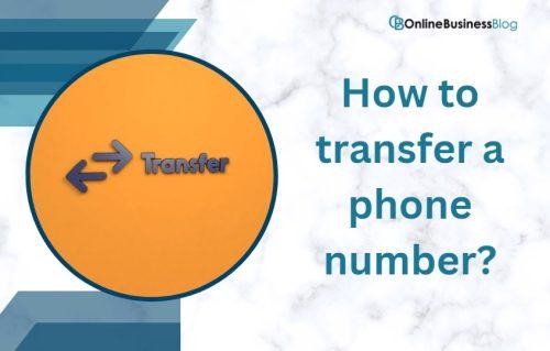 How to transfer a phone number to the 01642 area code